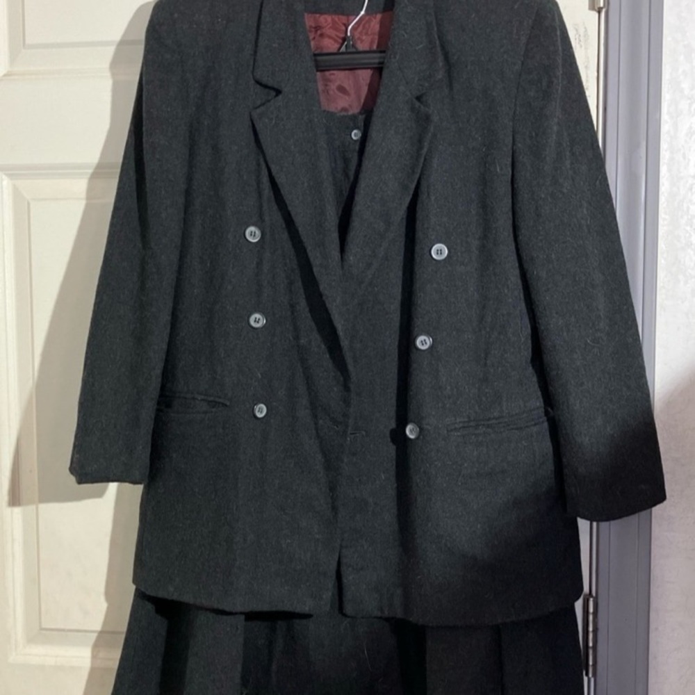 Chaus Black Skirt Set with Blazer